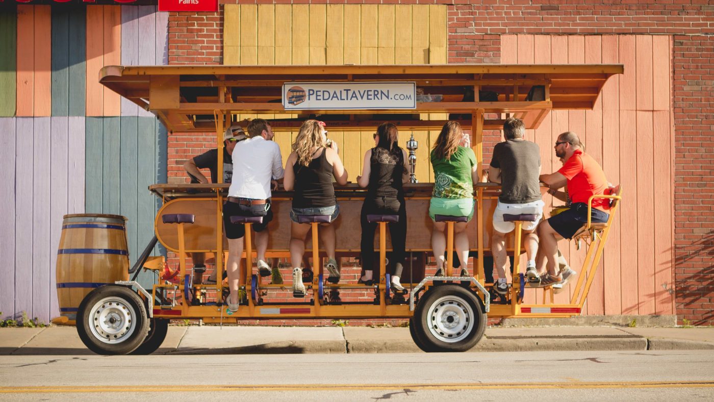 Things to Do Downtown Milwaukee Party Bike Pedal Bar